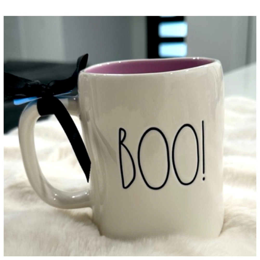 NEW Rae Dunn x Disney Pixar Monsters Inc Boo Mug Purple Mike, Sulley & Boo